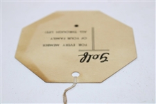 1946 Masters Tournament Saturday 3rd Round Ticket #3159 with Original String