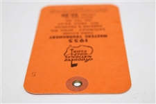 1955 Masters Tournament Saturday 3rd Round Ticket #5 - Top Example & Very Low Number!