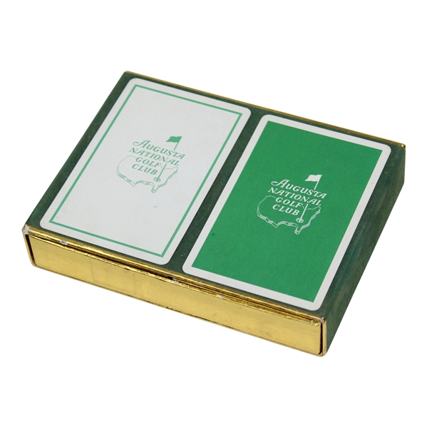 Augusta National Golf Club Green/White Playing Cards in Original Box