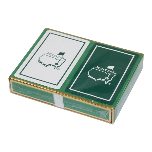 The Masters Tournament Logo Green/White Playing Cards in Original Box