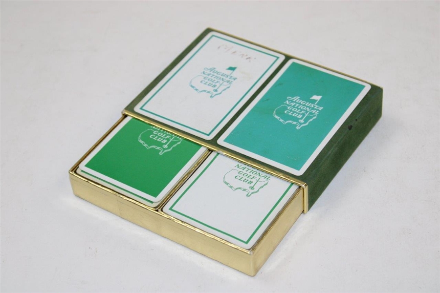 Augusta National Golf Club Green/White Playing Cards in Original Box