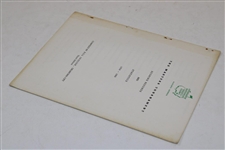 1966 Augusta National 'The Masters Tournament Scoring Records & Statistics' Booklet - Inglish