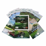 Ten (10) Masters Tournament Journals - 2001, 2012, 2013, 2014, 2015 & 2016
