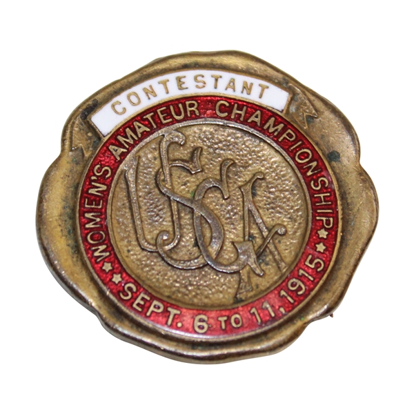 1915 US Women’s Amateur at Onwentsia GC Contestant Badge