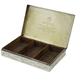 1941 Augusta National Golf Club Tiffany Sterling Silver Cigar Humidor - Rare