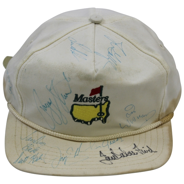 Payne Stewart & others Signed Classic Masters Logo Hat JSA ALOA