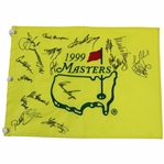 Player, Snead, Goalby & others Signed 1999 Masters Embroidered Flag JSA ALOA
