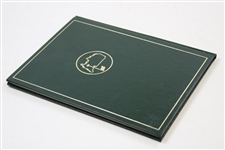 1986 Masters Tournament Green Annual Book - Jack Nicklaus' 6th Masters Victory