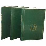 1998, 1999 & 2000 Masters Tournament Green Annual Books