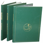 2000, 2001 & 2002 Masters Tournament Green Annual Books