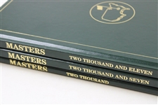 2000, 2007 & 2011 Masters Tournament Green Annual Books