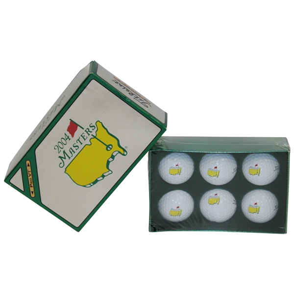 2004 Masters Tournament Half Dozen Pro V1 Golf Balls in Original Box - Unopened