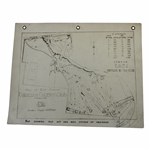 Early 1930s Columbus Country Club Old Drainage System Map - Wendell Miller Collection