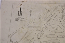 Early 1930's Kishwauketoe Country Club Lake Geneva, Wisconsin Course Plan - Wendell Miller Collection