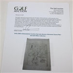 Early 1930's Kishwauketoe Country Club Lake Geneva, Wisconsin Course Plan - Wendell Miller Collection