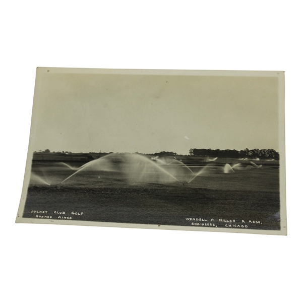 Early 1930s Jockey Club of Argentina Irrigation Photo - Wendell Miller Collection