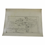 Early 1930s Columbus Country Club Lodge No. 37 B. P. O. E.  Drainage Plan - Wendell Miller Collection