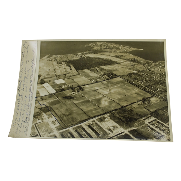 Early 1930s Willets Point Long Island, NY Aerial Photo for Bayside Golf Corp Golf Course Design - Wendell Miller Collection