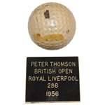 Peter Thomson's 1956 OPEN Championship at Royal Liverpool Used Winning Dunlop 65 Golf Ball