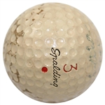 Gene Littler's 1957 Tournament of Champions Used Winning Spalding 3 Golf Ball