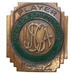 Ralph Hutchisons 1952 US Open at Northwood Country Club Contestant Badge - Julius Boros Winner