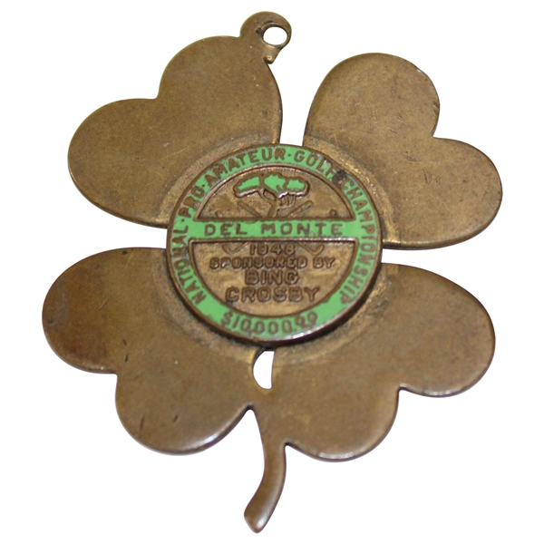 Ralph Hutchisons 1948 Crosby National Pro-Am Golf Championship Contestant Badge