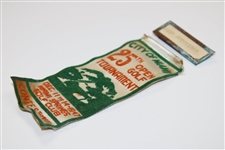 Ralph Hutchison's 1947 25th Open Tournament at Miami Springs GC Contestant Badge/Ribbon