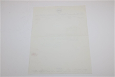 1977 Ryder Cup Dinner Menu Signed By Both Teams, Captains & US Wives JSA ALOA