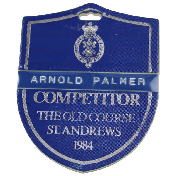 Arnold Palmers 1984 Open Championship at St Andrews Bag Tag