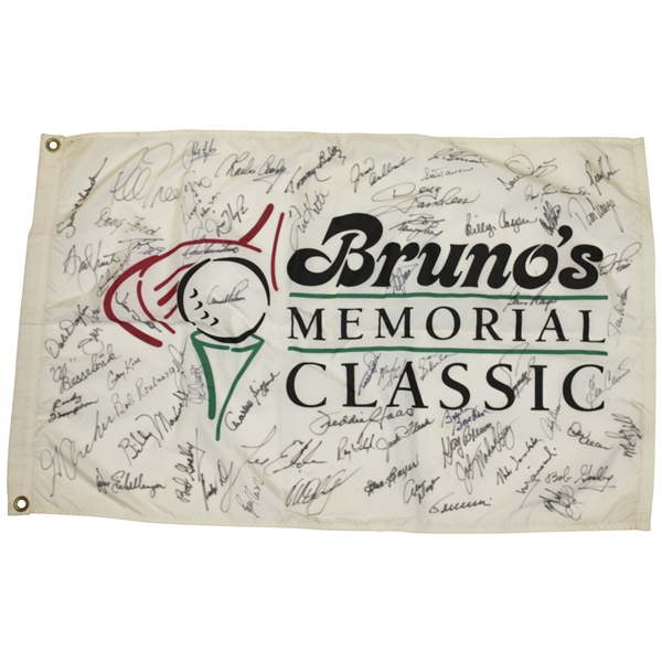 Seve & Field Signed Brunos Memorial Classic Oversize Flag - Seves Only Senior Event! JSA ALOA