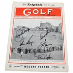 Big 3, Seve & Watson Open Champions Signed 1949 Golf Illustrated St. Andrews Cover JSA ALOA