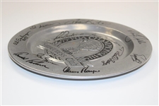 Nicklaus, Palmer, Nelson, & 8 Other Major Champs Signed 1993 PGA Champ Pewter Plate JSA ALOA