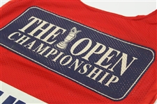 Arnold Palmer Signed & Inscribed Match Used Caddy Bib From Final Open Championship at St. Andrews - 1995 JSA ALOA
