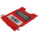 Arnold Palmer Signed & Inscribed Match Used Caddy Bib From Final Open Championship at St. Andrews - 1995 JSA ALOA