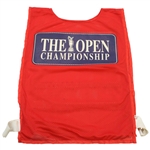 Arnold Palmer Signed & Inscribed Match Used Caddy Bib From Final Open Championship at St. Andrews - 1995 JSA ALOA