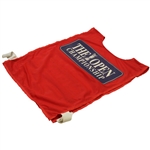 Arnold Palmer Signed & Inscribed Match Used Caddy Bib From Final Open Championship at St. Andrews - 1995 JSA ALOA
