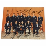 1973 American Champion Ryder Cup Team Incl. Palmer & Nicklaus Signed 11 X 14 Photo With Captain JSA ALOA