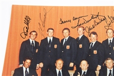 1973 American Champion Ryder Cup Team Incl. Palmer & Nicklaus Signed 11 X 14 Photo With Captain JSA ALOA