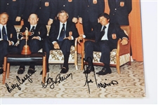 1973 American Champion Ryder Cup Team Incl. Palmer & Nicklaus Signed 11 X 14 Photo With Captain JSA ALOA