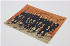 1973 American Champion Ryder Cup Team Incl. Palmer & Nicklaus Signed 11 X 14 Photo With Captain JSA ALOA