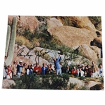 Big 3 Palmer, Nicklaus & Player Signed 11x14 Photo JSA ALOA