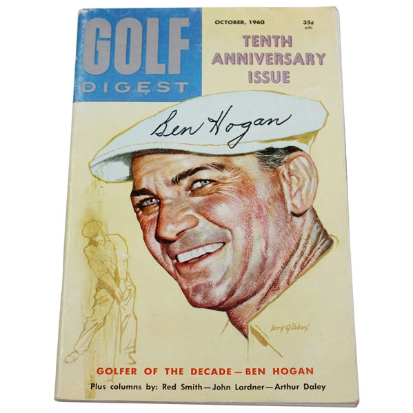 Ben Hogan Signed Golf Digest 10Th Anniversary Issue Oct 1961 Newsstand Magazine JSA ALOA