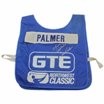 Arnold Palmer Match Used Signed Caddy Bib GTE Northwest Classic JSA ALOA
