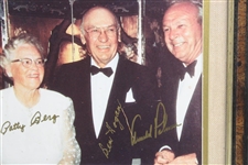 Nicklaus, Berg, Hogan, and Palmer Signed Player Of The Century Dinner 8 X 10 Photo - Framed JSA ALOA