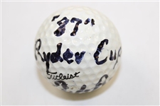 Andy Bean Match Used And Inscribed Golf Ball From 1987 Ryder Cup JSA ALOA