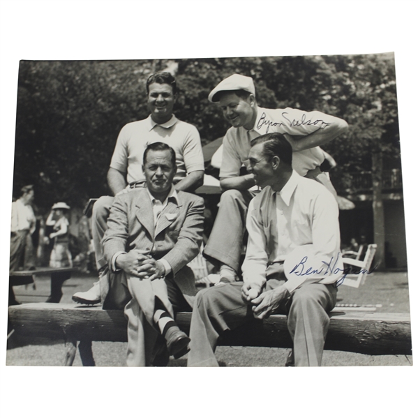 Ben Hogan And Byron Nelson Signed Augusta National GC Clubhouse Frank Christian Photo JSA ALOA
