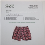 John Daly Signed Personal Pink & Black Loudmouth Golf Shorts JSA ALOA