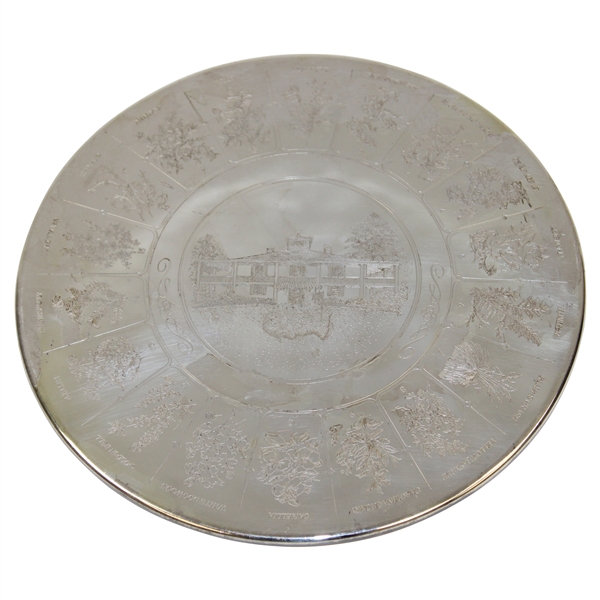 Augusta National Golf Club Clubhouse with Hole Names Trivet