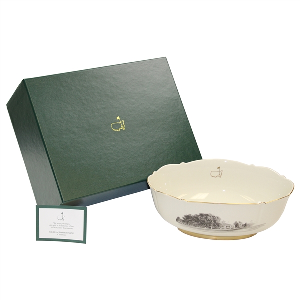 Augusta National Golf Club Pickard Porcelain Bowl - 2014 Masters Member Gift in Original Box with Card