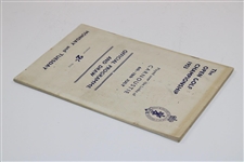 1953 Open Championship at Carnoustie Monday & Tuesday Official Program & Draw - Hogan Win